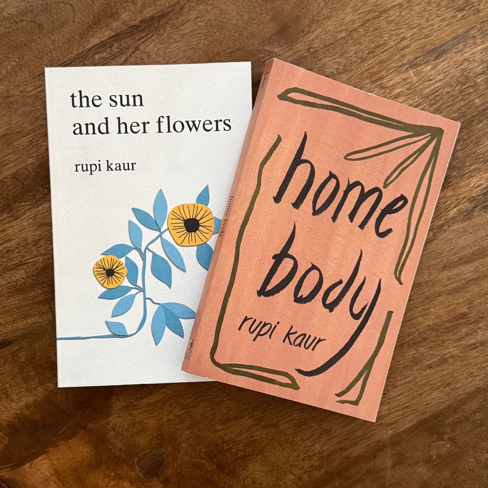 Rupi Kaur Poetry Book Set: the sun and her flower and home body